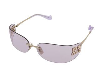 Miu Miu 0MU Rimless Metal Sunglasses - Lavender