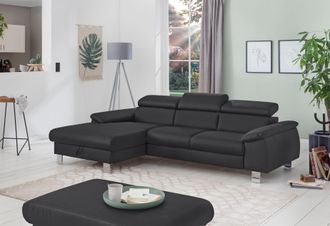Cotta Ecksofa »Komaris L-Form, B: 244 cm« mit Kopfteilverstellung, optional Bettfunktion, Bettkasten & Licht