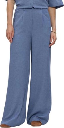 Est'seven Broeken, Dames, Blauw, S, Polyester, Jildau Trouser 26