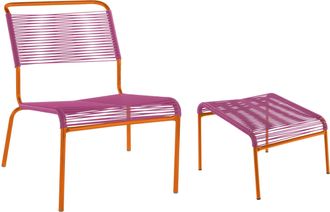 Schaffner Spaghetti-Lounger + Hocker Säntis