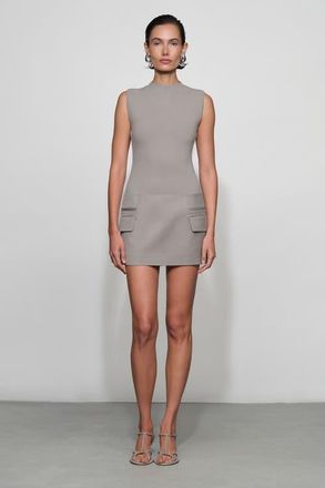 Et Ochs Vander Knit Combo Mini Dress in Dove at Nordstrom, Size 10
