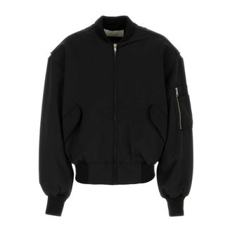 Entire studios Broad Bomber Jacket - unisex - Bomber jackets - Zwart - XS - Wol - Jassen