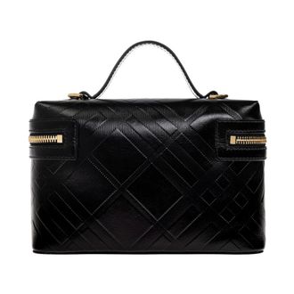 Burberry Tassen, Dames, Zwart, ONE Size, Katoen, Vanity Bag