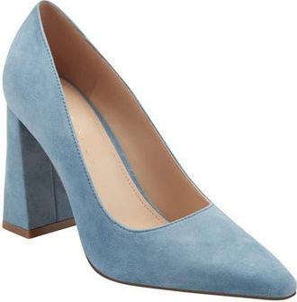 Marc Fisher Minny Pointed Toe Pump in Medium Blue at Nordstrom, Size 7.5
