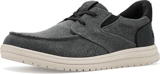 Nunn Bush Brew City Easy On And Moccasin Toe Hands Free Oxford Organic Canvas Lace-Up Mens Shoes Black : 10.5 W (EE)