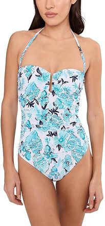Lilly Pulitzer Farlee One Piece Womens Swimsuits One Piece Resort White Seashell Splendor : 10, Nylon/Spandex