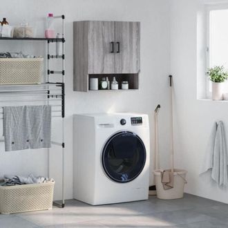 vidaXL Wall Cabinet Grey Sonoma 60x31x70 cm Engineered Wood Vidaxl