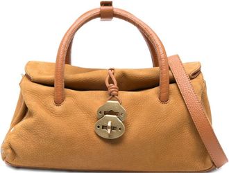 Zanellato Dotta Jones Small Suede Leather Handbag