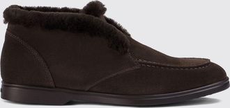 Doucal's Polacchino in pelle scamosciata con interni in shearling e suola in gomma
