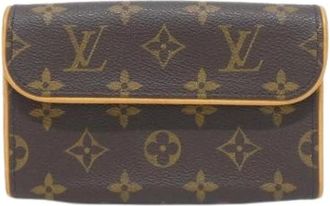 Louis Vuitton Pre-owned Belt Bags, female, Brown, Size: ONE SIZE Pre-owned Pochette Florentine Monogram Waist Bag