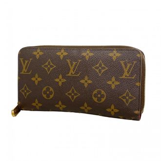 Louis Vuitton Brown Fuchsia Long Wallet (Bi-Fold) (Pre-Owned)