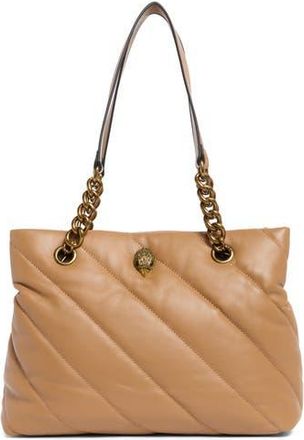 Kurt Geiger Soho Quilted Leather Shopper in Light/Pastel Brown at Nordstrom Rack
