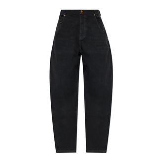 Willy Chavarria Straight Jeans, male, Black, Size: W32 Bad Boy Wide-leg Jeans