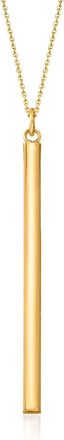 Ross-Simons 14kt Yellow Gold Vertical Bar Pendant Necklace