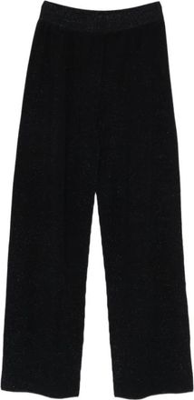 Fabiana Filippi Glitter Detail Wide Broeken - Dames - Wijde Broeken - Zwart - S - Broeken