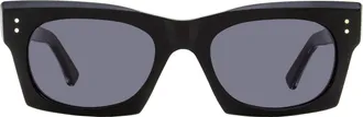 Marni Edku Angular Acetate Sunglasses - Black