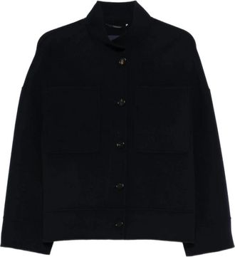 Max Mara Renna Jacket - Dames - Zomerjassen - Zwart - M - Wol - Jassen