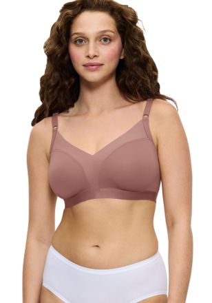 Triumph B&uuml;gelloser BH TRIUMPH Shape Smart, Damen, Gr. 1, N-Gr, braun (toasted almond), Microtouch, Obermaterial: 69% Polyamid, 31% Elasthan, unifarben, BHs B&uuml;