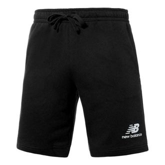 New Balance Essentials Stacked Logo French Terry Short Asia Sizing Black MS31540-BK