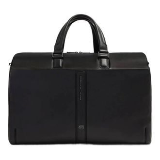 Piquadro Victor Duffel Bag - Heren - Tassen - Zwart - Maat: ONE Size Leer