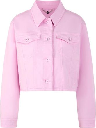 Marc Cain Kurze Jeansjacke aus Baumwollstretch - Dames - Spijkerjassen - Roze - S - Wol - Jassen