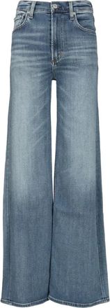 Citizens Of Humanity Lyra Long Wide Leg - Dames - Loose Fit Jeans - Blauw - W24 - Denim - Jeans