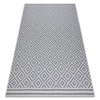 RugsX Rugsx - Alfombra De Cuerda Sisal Flat 48357/951 Cuadrados Grey 200x290 Cm
