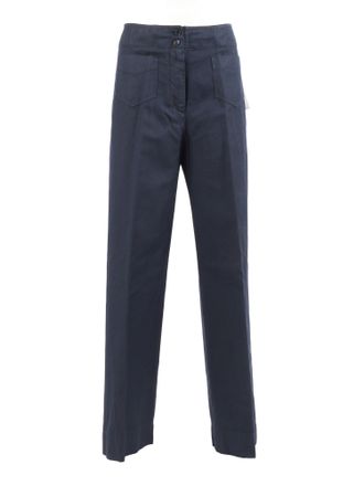 Aspesi High Waisted Lace Up Straight-Leg Pants