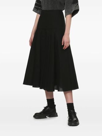 Juun.J cotton skirt - Black