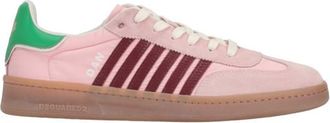 Dsquared2 Light Pink Color Block Sneakers