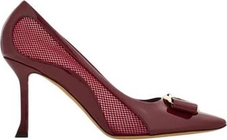 Ferragamo New Vara Mesh Insert Pumps, Size 10.5 C