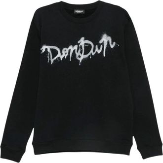 Dondup Heren, Sweatshirts & Hoodies, Zwart, Maat: XL Katoen