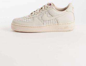 Nike Air Force 1 Low Retro sneakers in suede intrecciato beige chiaro-Neutro