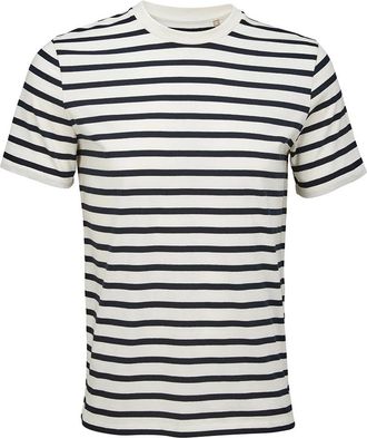 Russell Athletic Mens Authentic Pique Polo Shirt (Off White/Navy) - Size X-Large