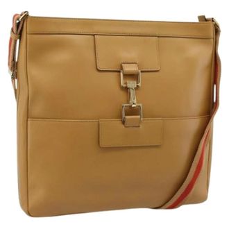 Gucci Pre-owned Vintage Shoulder Bag - Dames - Pre-owned - Bruin - Maat: ONE Size Leer