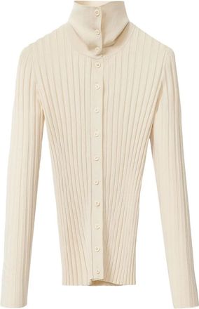 Fabiana Filippi Cardigan a coste chunky - Bianco