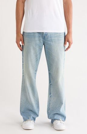 Purple High Contrast Bling Jeans in Light Indigo at Nordstrom, Size 40