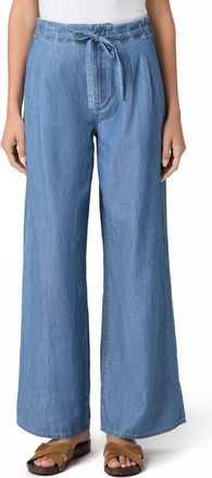 Paige Ingrid Tie Waist Wide Leg Jeans in Azusa at Nordstrom, Size 34