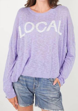 Stitchdrop Local Sweater In Lilac