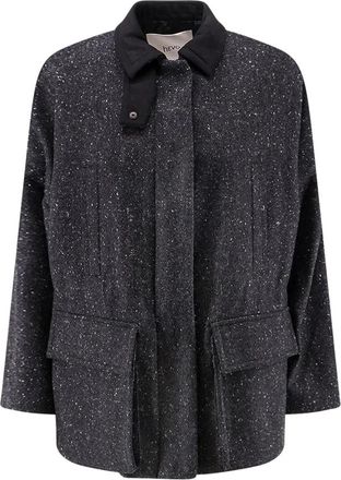 Hev&ograve; Castel Del Monte Jas - Dames - Blazers - Grijs - XS - Wol - Jassen
