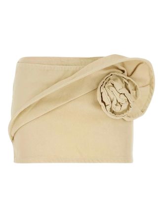 Magda Butrym floral mini skirt - women - Cotton - 36 - Neutrals