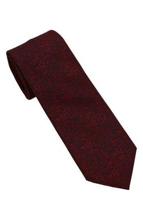 DKNY Speckled Stripe Tie in Black/Burgundy at Nordstrom Rack