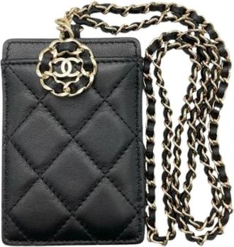 Chanel Pre-owned Mini Bags, female, Black, Size: ONE SIZE Pre-owned Card Case