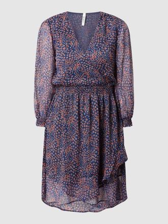 Pepe Jeans London Kleid aus Chiffon Modell Marina in Dunkelblau, Gr&ouml;&szlig;e XS