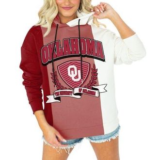 Gameday Couture Womens Gameday Couture Crimson Oklahoma Sooners Hall of Fame Colorblock Pullover Hoodie at Nordstrom, Size Small