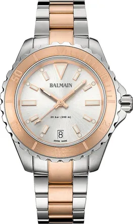 Balmain Ophrys Watch, 34.5mm in Stainless Steel/rose Gold at Nordstrom