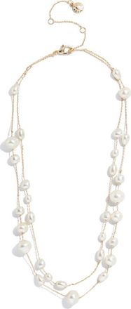 BaubleBar Blair Layered Faux Pearl Necklace at Nordstrom