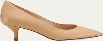 Stuart Weitzman 50mm Stuart Power Leather Pumps