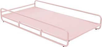 Oviala Estructura para chaise longue modular de jard&iacute;n en rosa empolvado