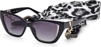 Guess Sunglasses, female, Black, 54 MM, Cat Eye Sunglasses